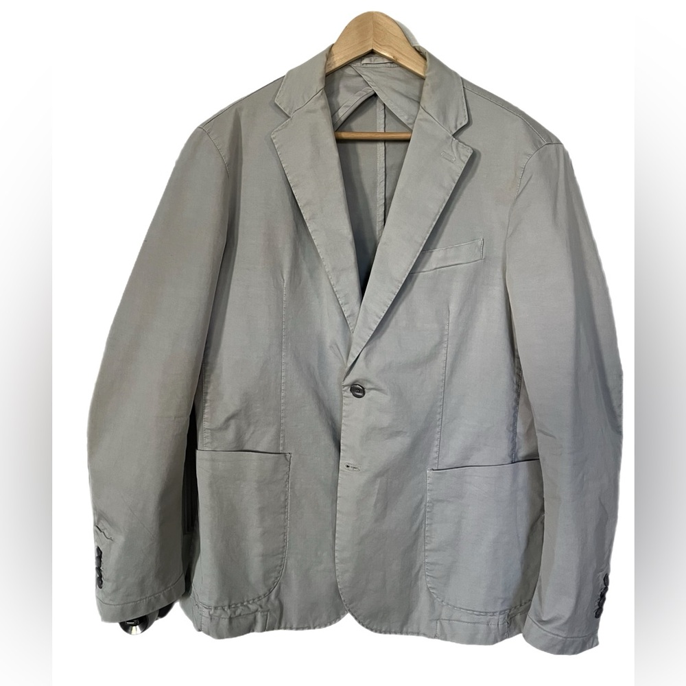 Grey cotton sports blazer